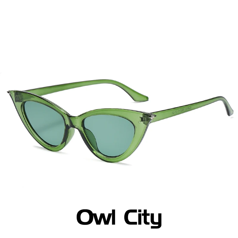 

Brand Small Cat Eye Sunglasses Women Fashion Cateye Sun Glasses Men Vintage Green Eyewear Ladies Traveling Style UV400 Goggles