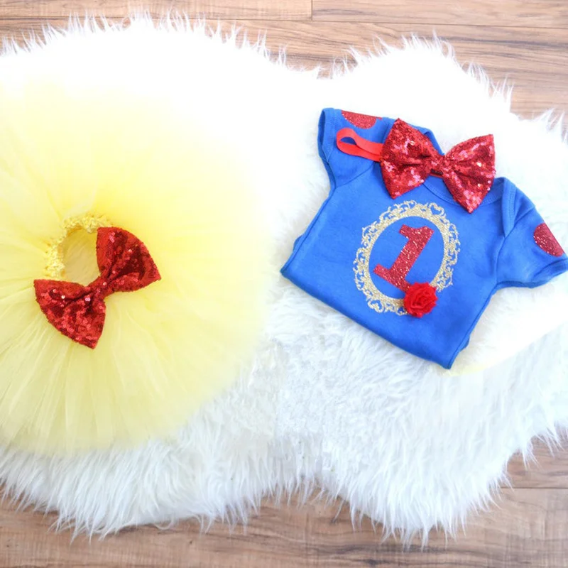 Newborn Baby Girl Sets Tutu Cake Smash Outfits Gift For Girls Clothes 1 Year Birthday Party Wear Clothing 12 Months | Детская одежда и