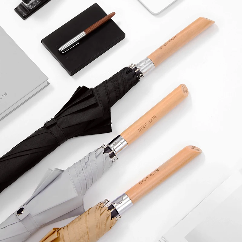 Деловой водонепроницаемый зонт Простой ветрозащитный Полуавтоматический для