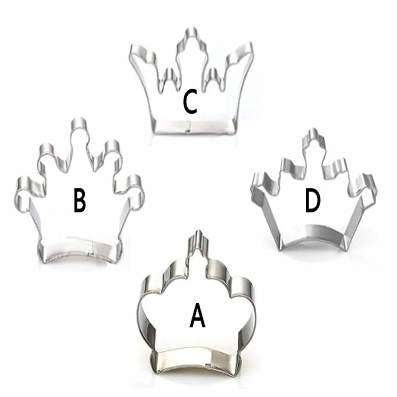 Royal Crown Icing Set Stamp Mold Pancake Biscuit Cookie Cutter Kitchen Tools Stainless Steel Discount Coupon Baking Fondant | Дом и сад
