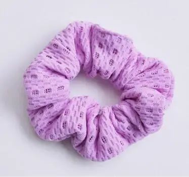Middle Purple Новое поступление, модные летние женские резинки для волос, хлопковые кружевные резинки для волос, резинки для волос для девушек, аксессуары для волос, держатель для конского хвоста - Цвет: Middle Purple