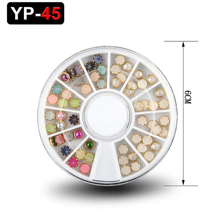 Стразы смешанных цветов для ногтей Блестящие Необычные бусины маникюра дизайн 3D