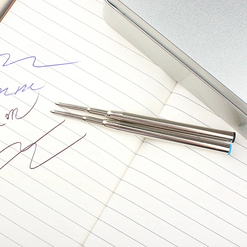 Стержни для шариковой ручки 0 7 синие и черные чернила Заправка ручек школы офиса