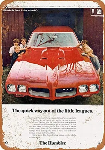 

Metal Sign - Pontiac GTO - Vintage Bar Wall Decorative