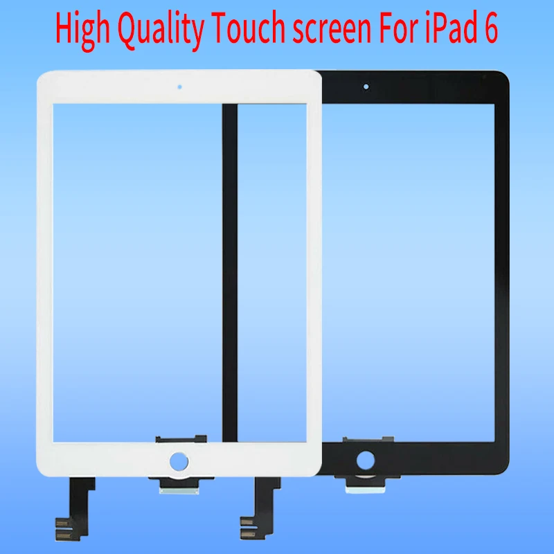 

5/10 Pcs/Lot Touchscreen For iPad 6 A1566 A1567 LCD Front Touch Screen Glass Outer Lens Replacement