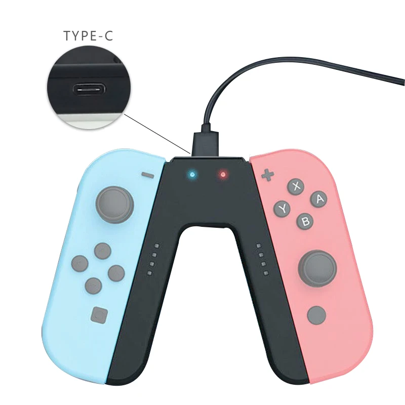 

Grip Handle Charging Dock Station Charger Chargeable Stand for Nintendo Switch Joy-Con NS Handle controller Charger
