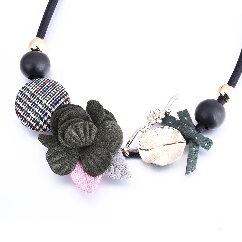 Модные подвески и ожерелья Match-Right в виде цветов массивное ожерелье с бантом для