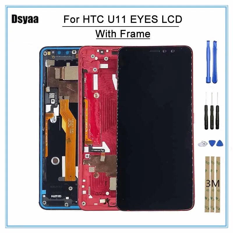 100% протестированный 6 0 дюймовый ЖК дисплей для HTC U11 EYES экран сенсорный дигитайзер