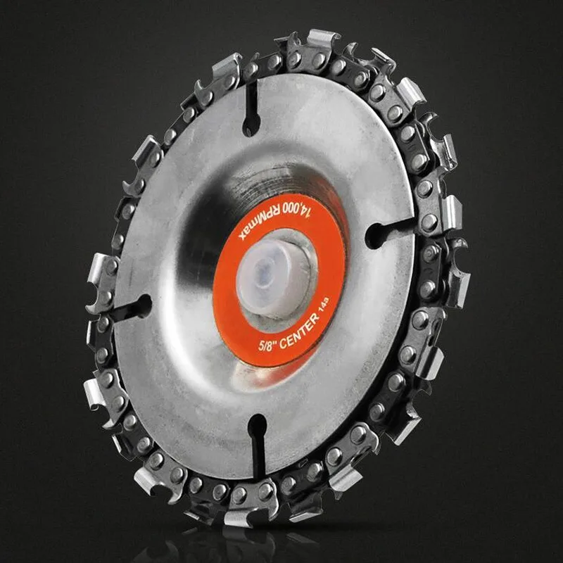 

4/5 Inch Angle Grinder Chain Plate Wood Slotted Saw Blade Woodwork Chain Plate Cutting Blade Cutting Angle Grinding Chain Plate