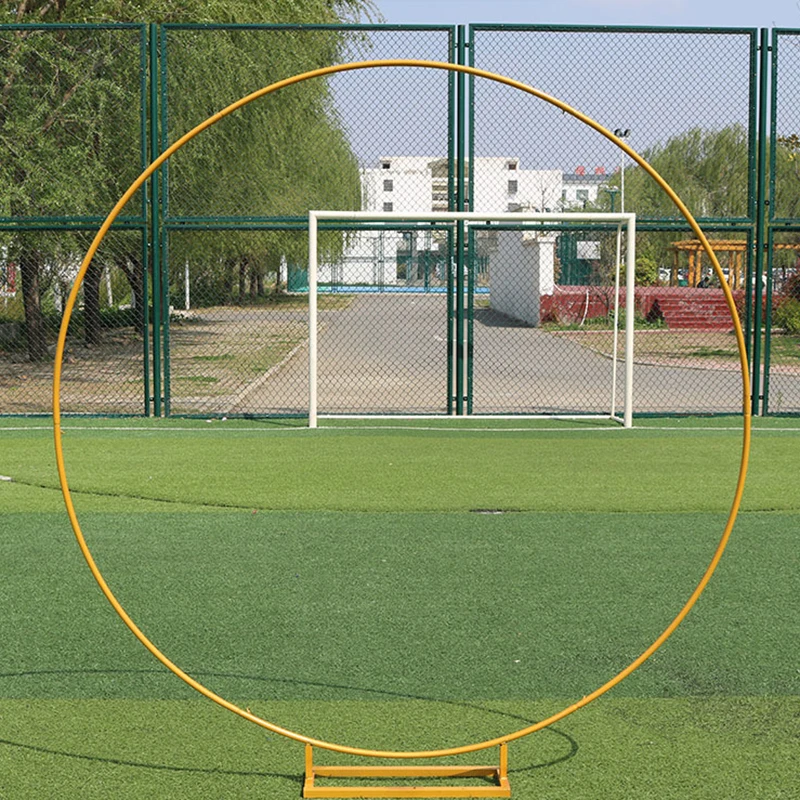 Iron Circle Wedding Arch Props Background Single Flower Outdoor Lawn Door Rack Birthday Decoration | Дом и сад