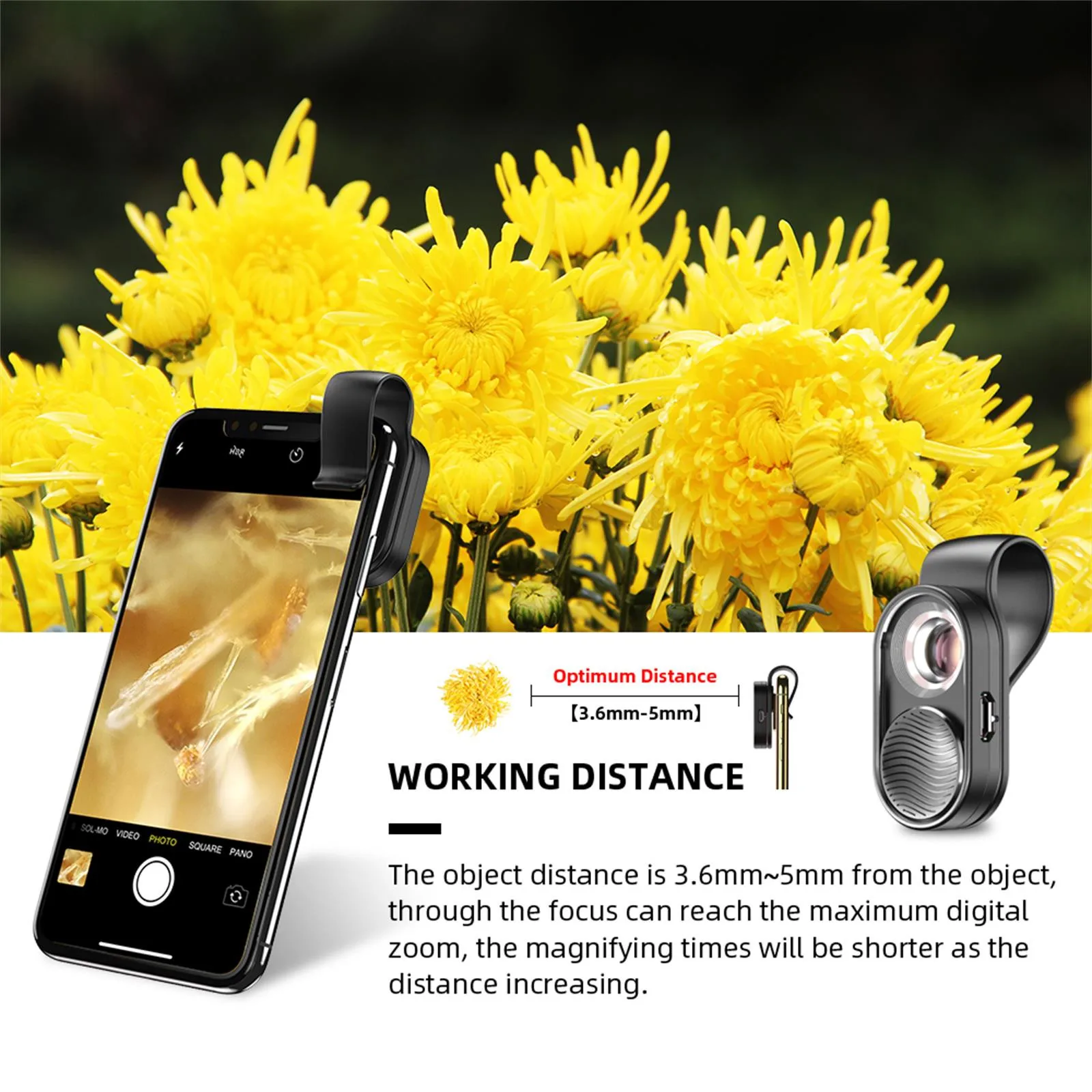 

Ouhaobin 100X Microscope Lens Mobile Phone Macro Lens High Magnification LED Mini Pocket Portable Lens For iPhone xiaomi Samsung