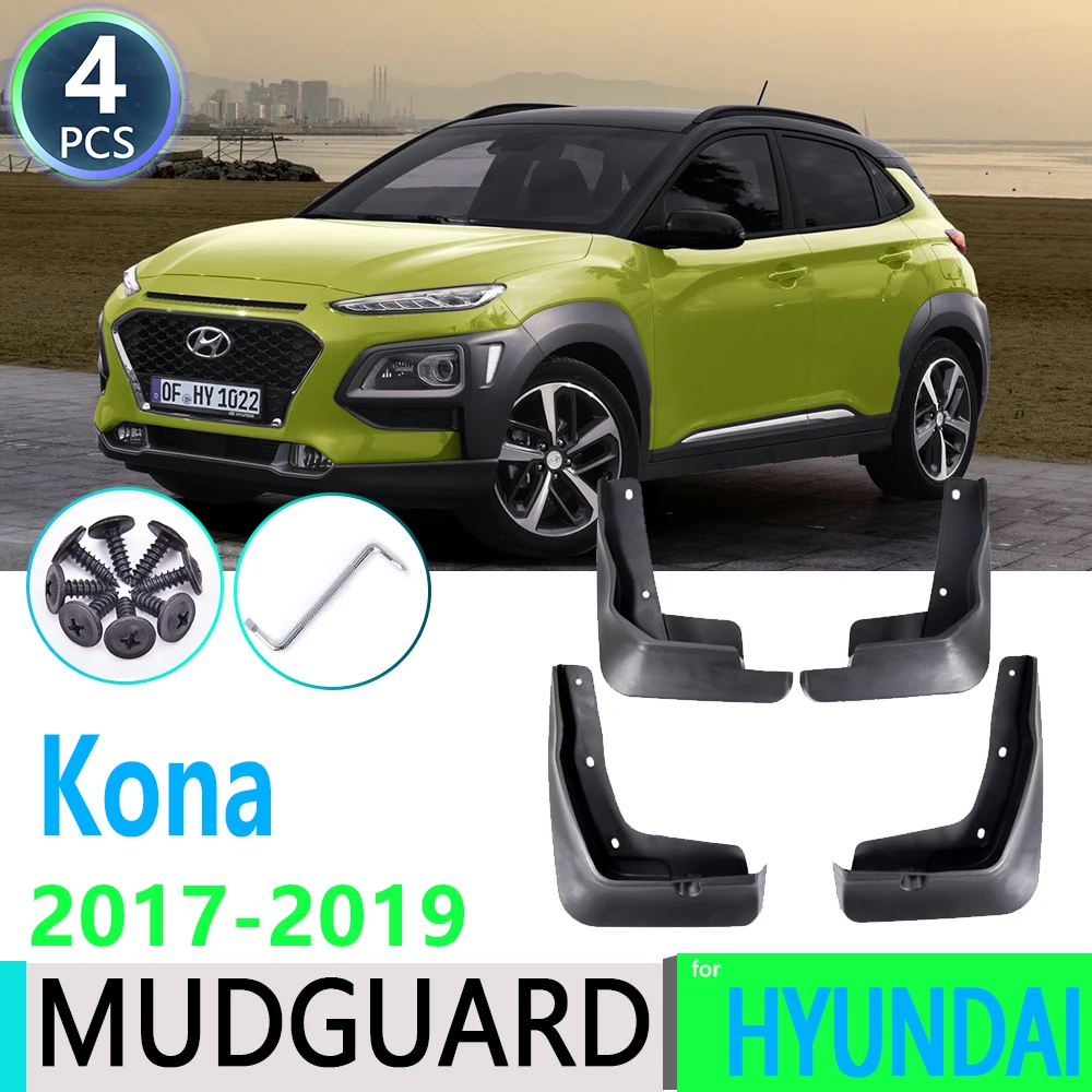 

4 шт., брызговики для Hyundai Kona Kauai 2017 2018 2019