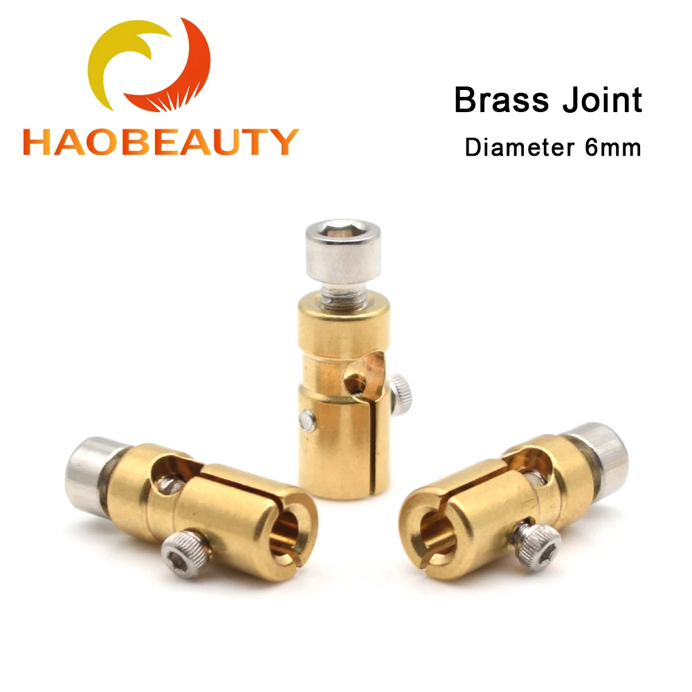 HaoBeauty латунный шарнир внутренний диаметр 5 мм 6 концевой патрон для электрода