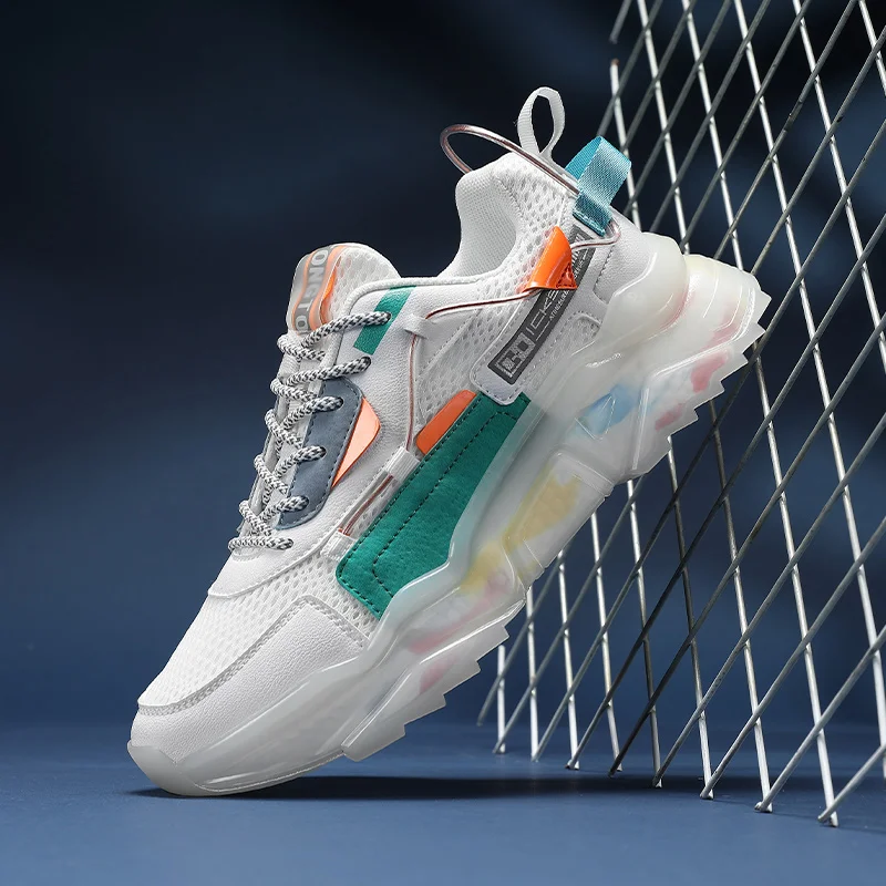 

Кроссовки мужские, на массивной подошве, из ТПУ