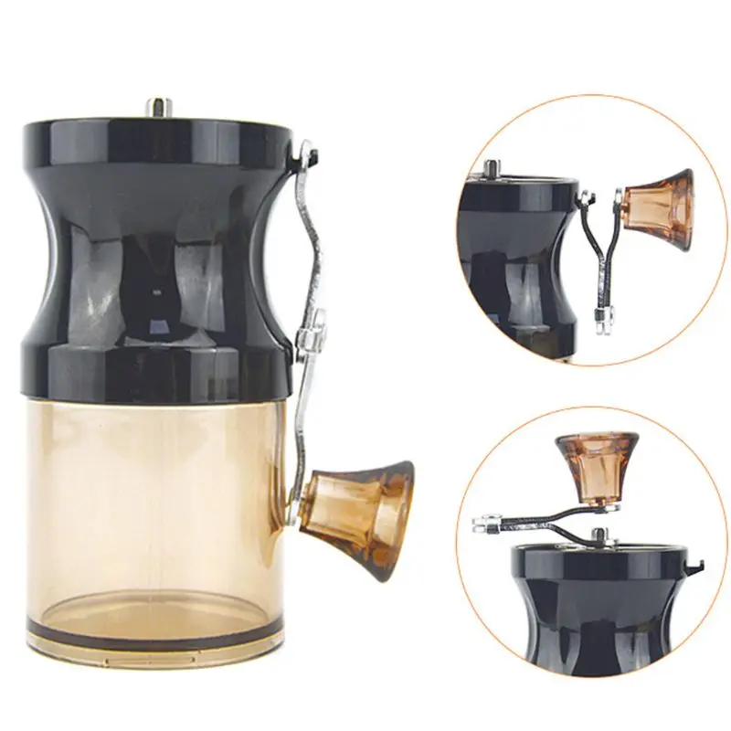 

Protable Manual Coffee Bean Grinder Mill with Fixing Clip Hand Crank Travel Camping Adjustable Multifunction Grinding Machine