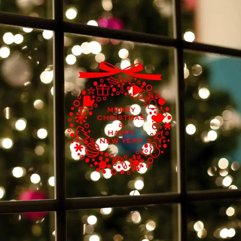 2022 наклейки на рождественскую елку Оформление интерьера | Дом и сад