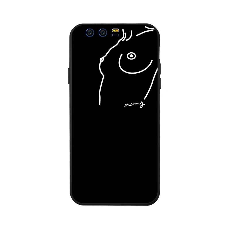 Silicon Soft TPU case For huawei honor 9 lite Case Cover Matte Painting Black Painted Cases back cover |