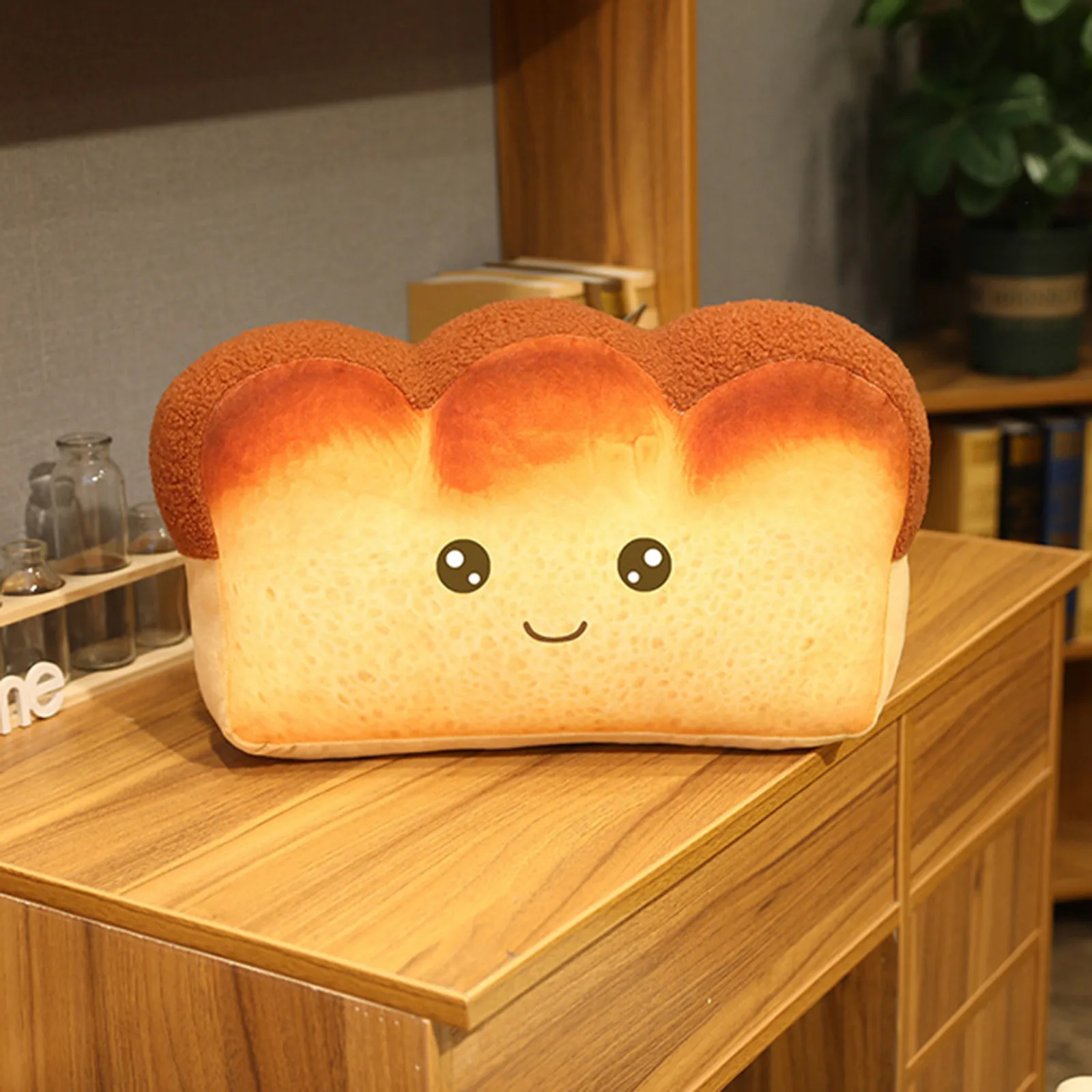 

Cute Pillow Stuffed Toy Creative Cartoon Doll For Children 2021 Soft Bread Toast New Year s F