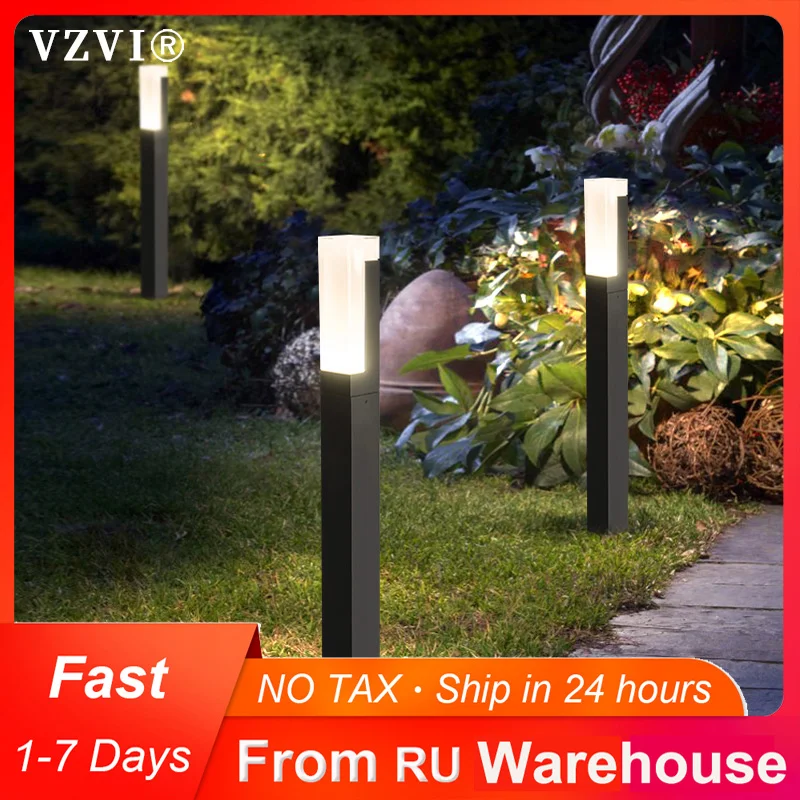 

VZVI Modern Villa Outdoor Landscape Lighting Waterproof LED Warm White Garden Cottage Lawn Lamps Growing Street Lights Aluminum