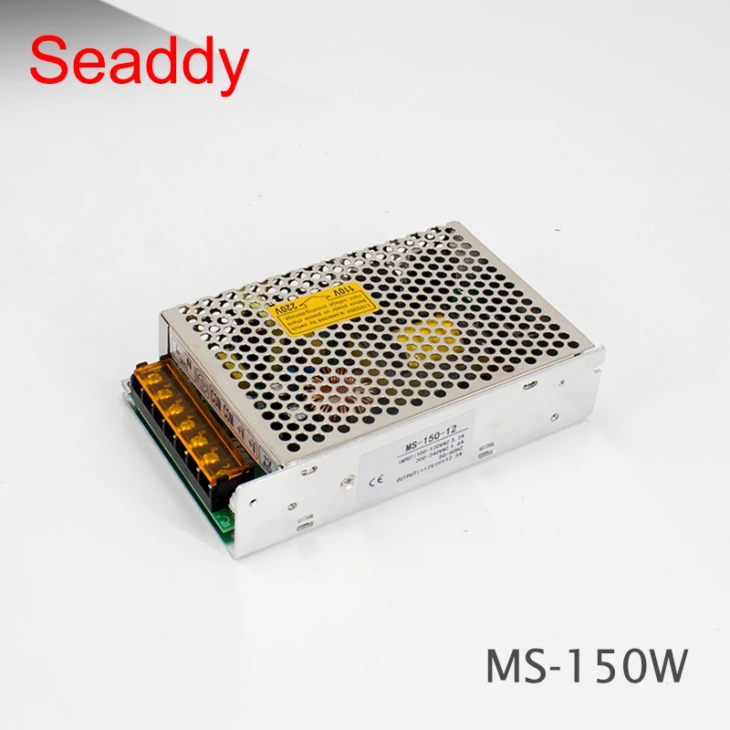 Ac dc мини размер MS-150W CE одобренный 5В 12В 15В 24В, импульсный источник питания с одним выходом