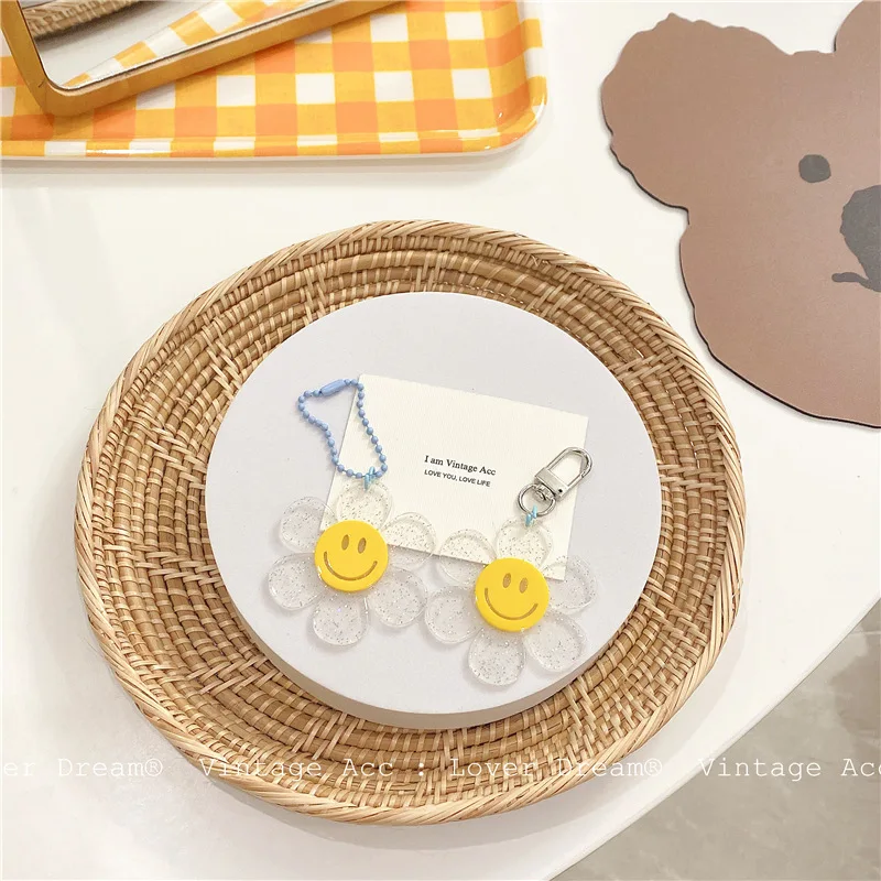 AOMU 2 шт./компл. винтажный цветной желтый акриловый прозрачный брелок в форме