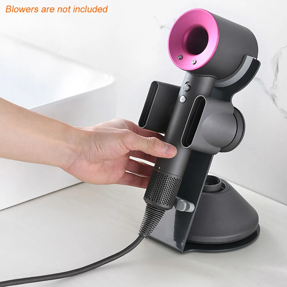 

Hair Dryer Holder Punch Free Anti Drop Magnetic Desktop Stand Solid Bathroom Organizer Professional Home Space Saving For Dyson