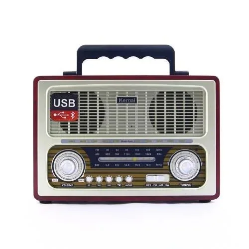 Kemai MD-1800BT ретро ностальгия радио Bluetooth FM USB SD серый 463370223 | Электроника