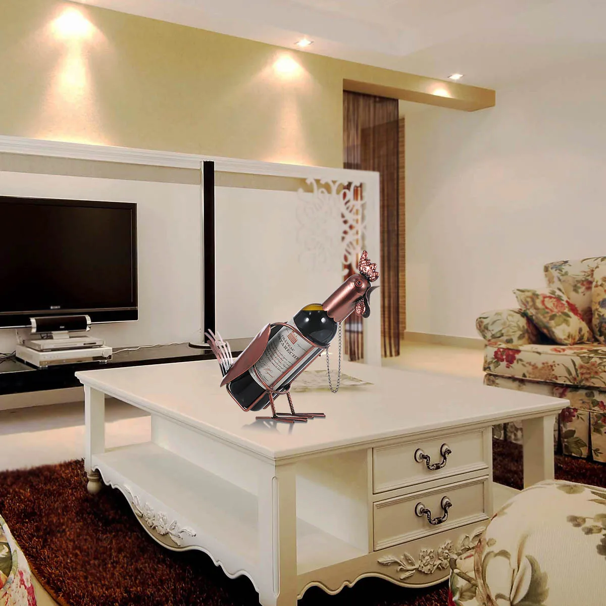 Металлическая Винная стойка Tooarts классический держатель для бутылок кухонный