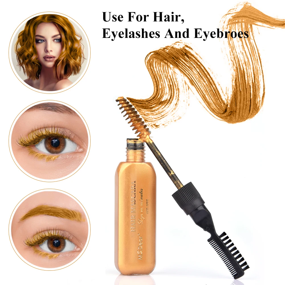 Моющаяся Временная Краска для волос Меловая краска тушь ресниц детей мужчин и