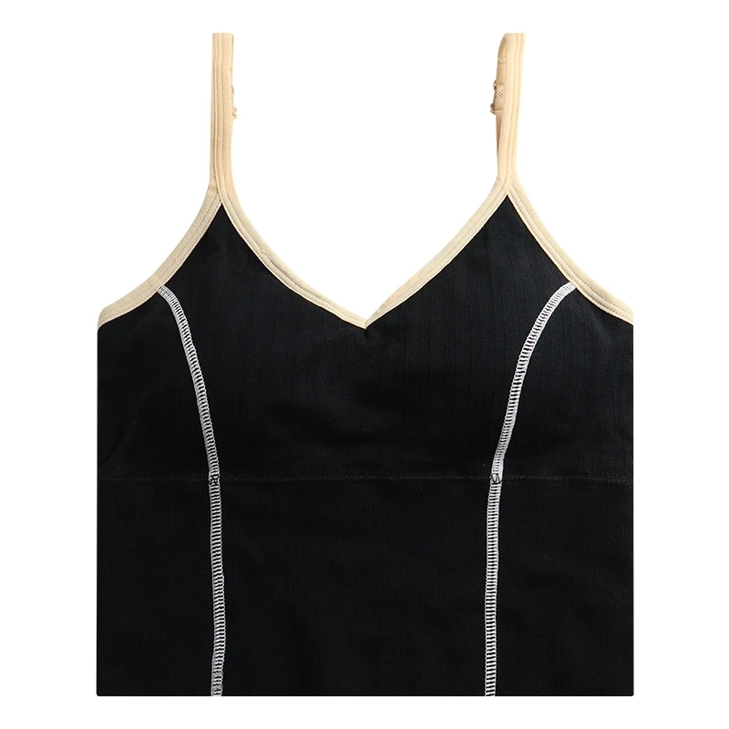

Bandeau Sling Women's Summer European and American Outdoor Wear Design Sense Niche Hot Girl Vest Inner Match Ins Super-Hot Short