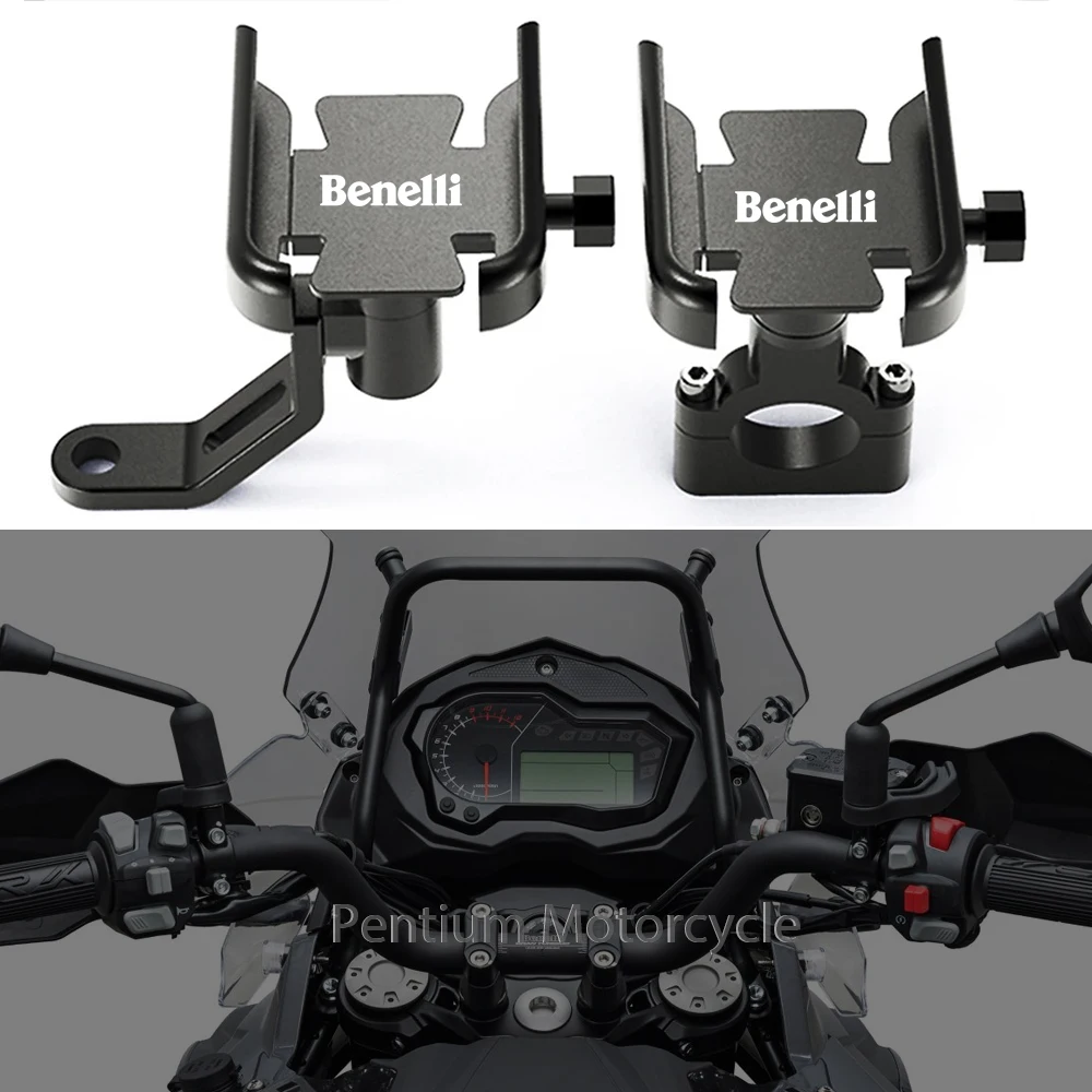 

Motorcycle Accessories GPS Stand Phone Holder Navigation Bracket For Benelli TRK 502 502X TNT 125 300 600 Leoncino 250 500