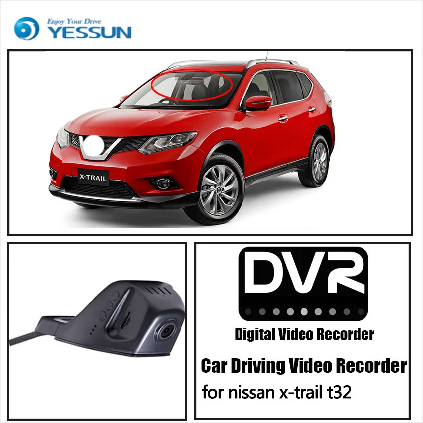 Автомобильный видеорегистратор для nissan x trail t32 Wi Fi мини камера вождения Novatek 96658