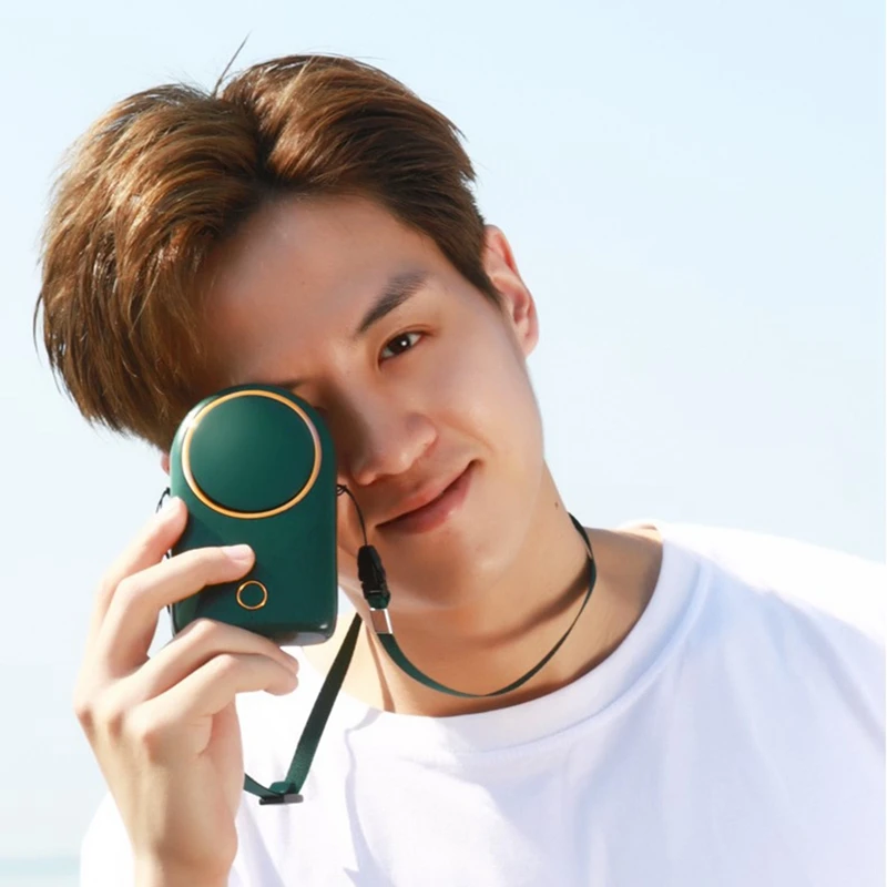 

Portable Handheld Desktop Air Cooling Fan Personal Hanging Neck Fan USB Sports Fan Mini Air Cooler for Travel