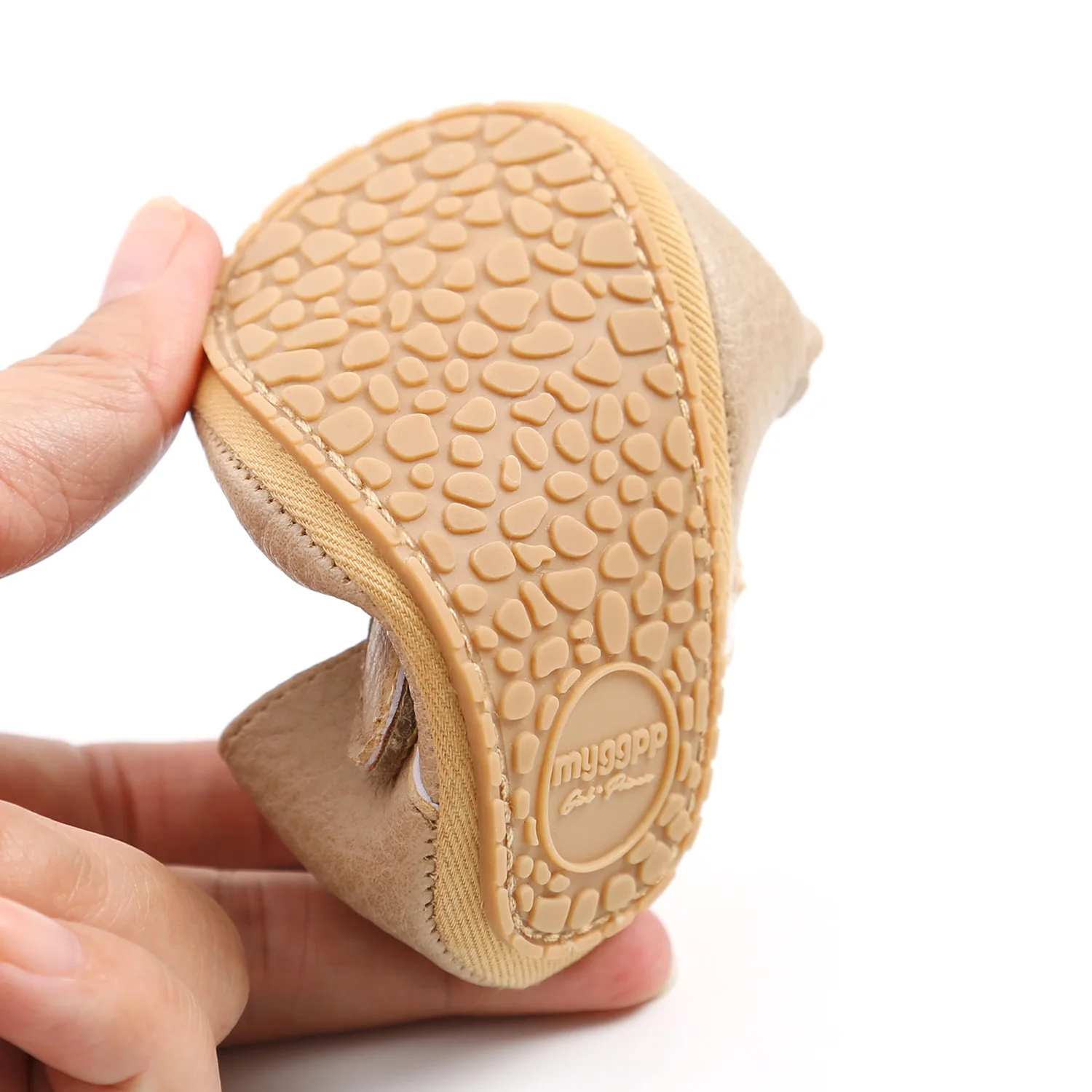 

2021 Baby Shoes Soft Leather Baby Moccasins Shoes Newborn Rubber Sole First Walkers Floral Border Toddler Shoes