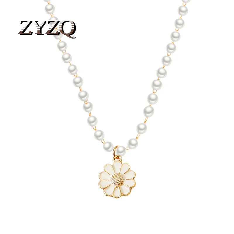 ZYZQ романтический маленький кулон в виде ромашки Ожерелье Милые украшения цветов