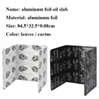 Алюминиевая Складная перегородка для кухонной газовой плиты, защитные аксессуары для защиты от брызг кухонной плиты от масла S4T5