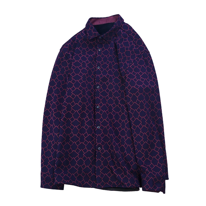 Новая зимняя сохраняющая тепло Повседневная фиолетовая кашемировая Мужская