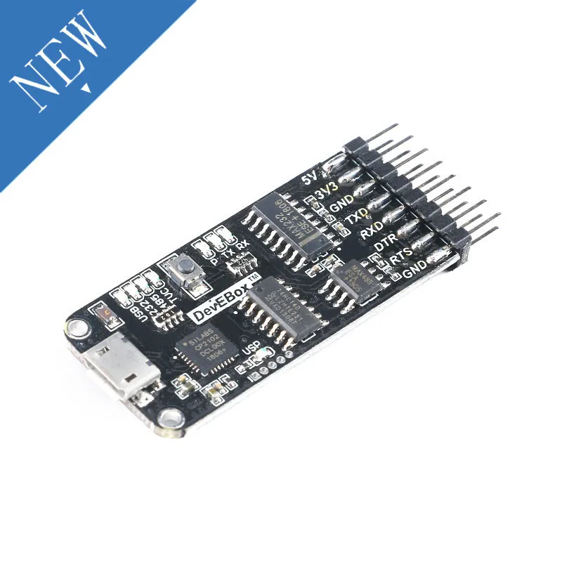 10-в-1 USB к TTL CP2102 последовательному модулю многофункциональная плата порта RS485 RS232 с