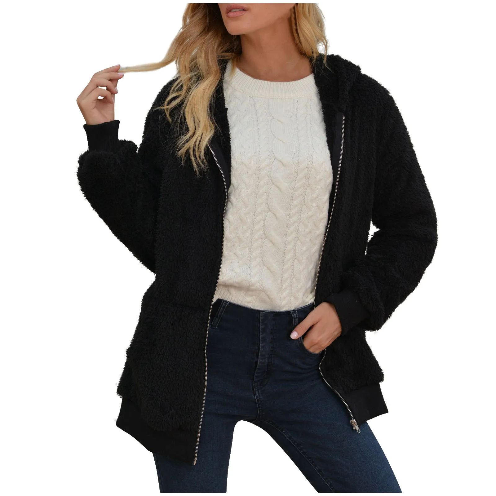 

Jacket PolyesterStand Collar Outside Woman Coat Jacket