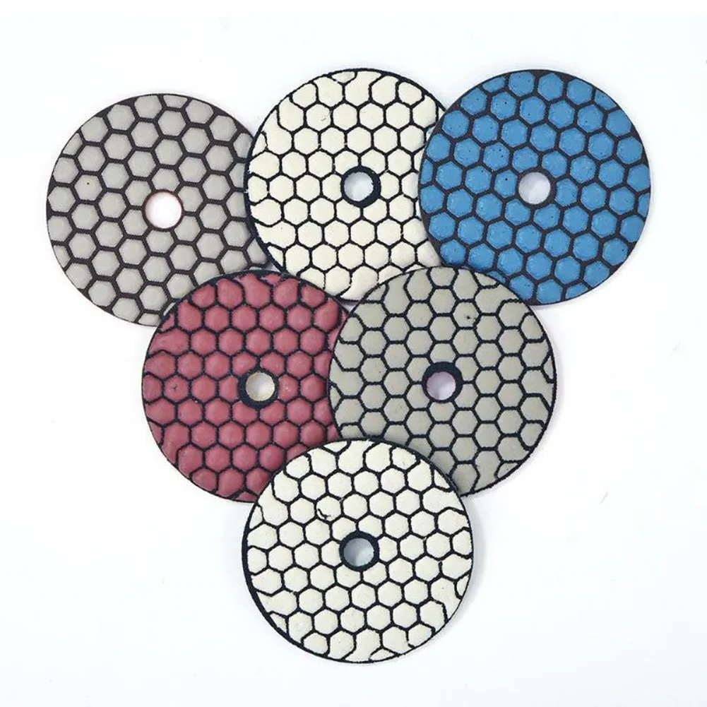 

6x Dry Polishing Pad Flexible And Smooth Polishing 3 Inch/75mmDiameter
