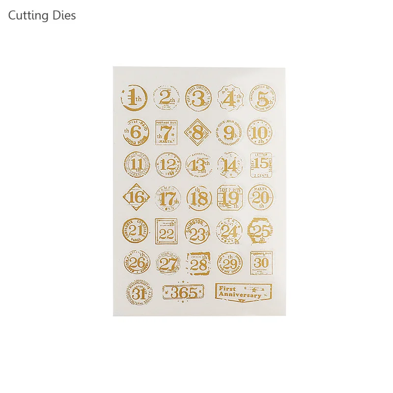 2 листа/партия напечатанная бумажная наклейка натирает на стикер s Набор для