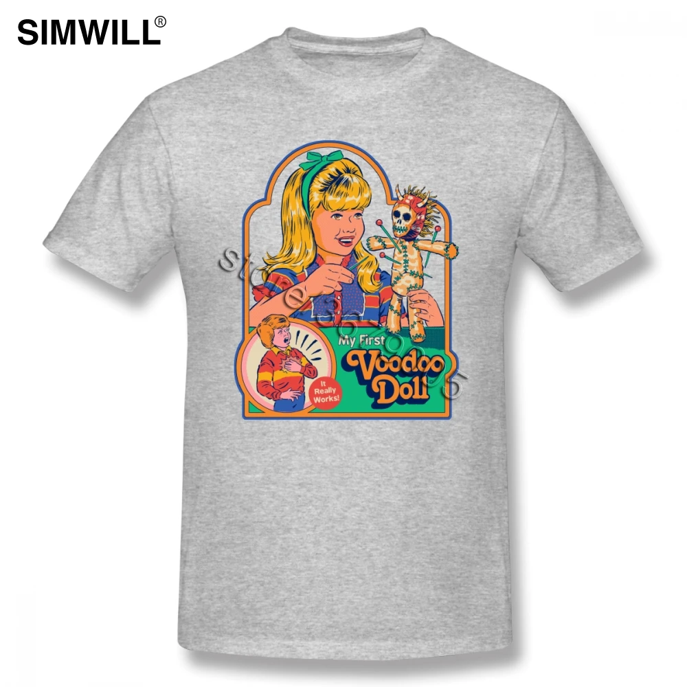 

Футболки MY FIRST VOODOO DOLL, летняя футболка большого размера с принтом, мужские футболки с коротким рукавом и круглым вырезом, мягкая хлопковая фу...