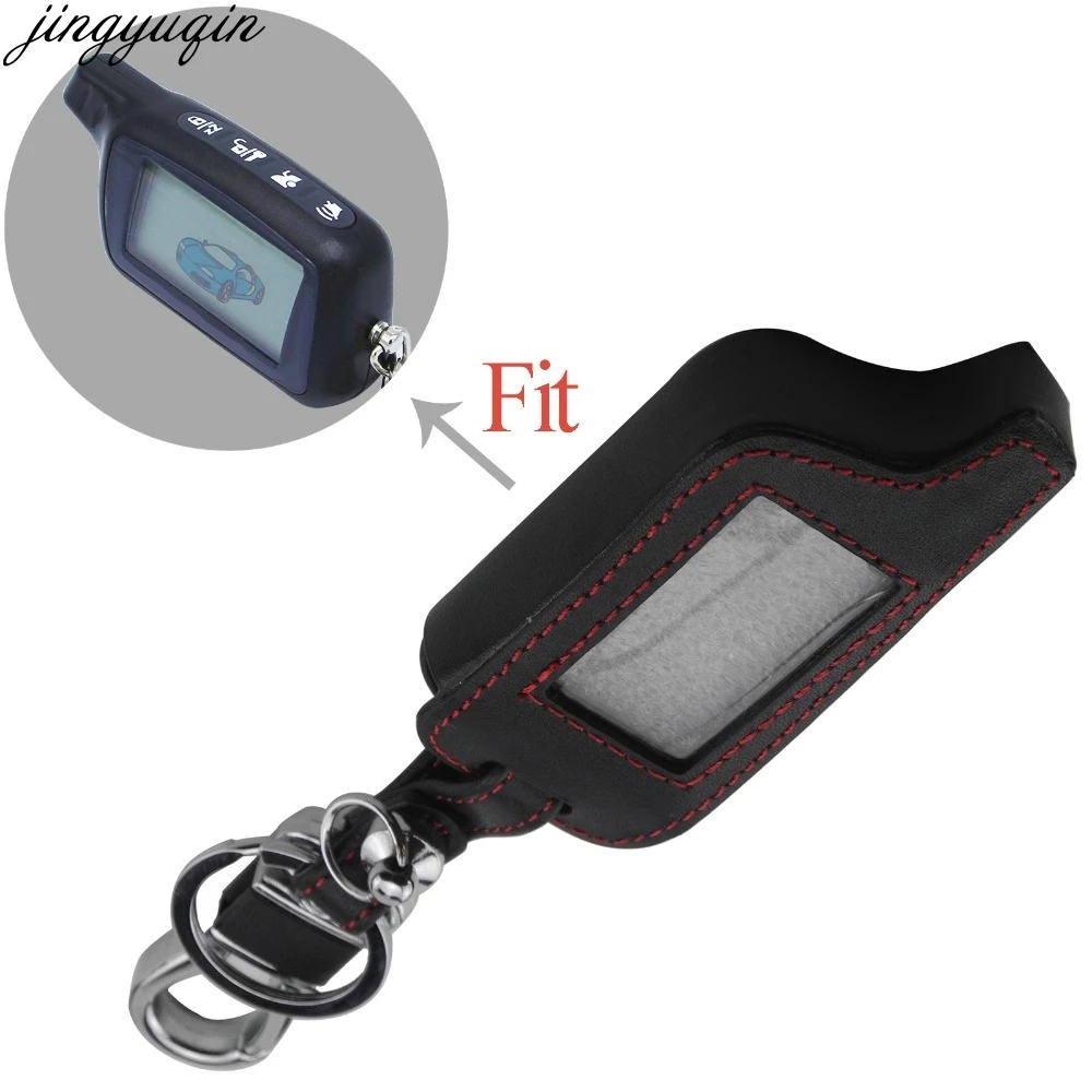 4 Btns кожаный чехол для ключей автомобиля русской версии безопасности