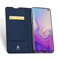 for samsung galaxy s10 case dux ducis skin pro series flip cover luxury leather wallet case full good protection steady stand