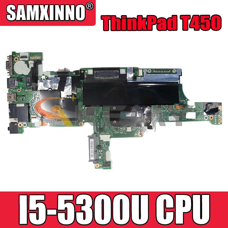 

Akemy AIVL0 NM-A251 Is Suitable For Lenovo ThinkPad T450 Laptop Motherboard FRU 00HN525 00HN529 CPU I5 5300U DDR3 100% Test