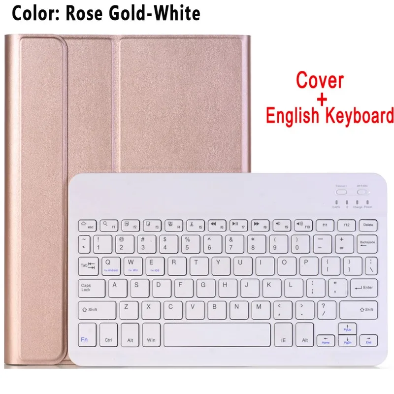 English Keyboard Английский, испанский блютус клавиатура сделана в России чехол для Apple iPad Air 3 3rd 10,5 A2152 A2153 A2123 Pro 10,5 A1701 A1709 крышка - Цвет: English Keyboard