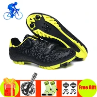 cycling sneakers for men women add spd pedals mountain bike shoes self locking breathable wear resistant riding bicycle shoe