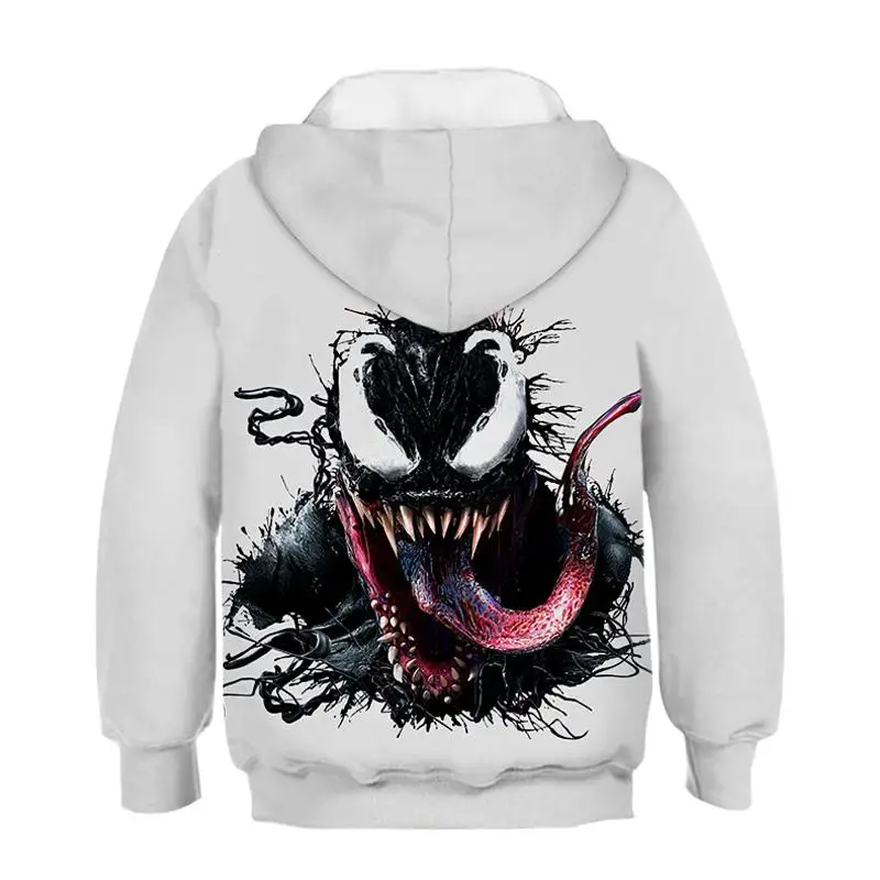 Marvel character Venom/классическое худи с 3d принтом для детей Новейшая модная толстовка