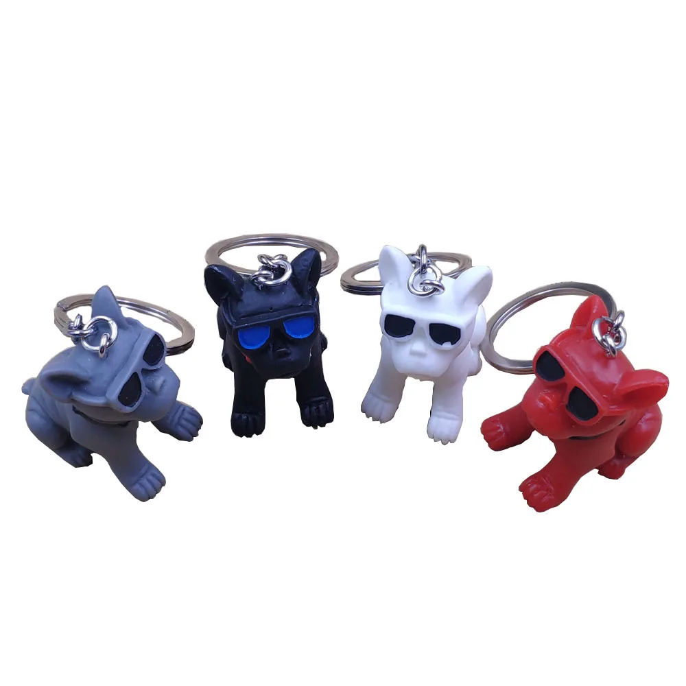 Брелок для ключей в виде французского бульдога из силикона|Брелоки| |