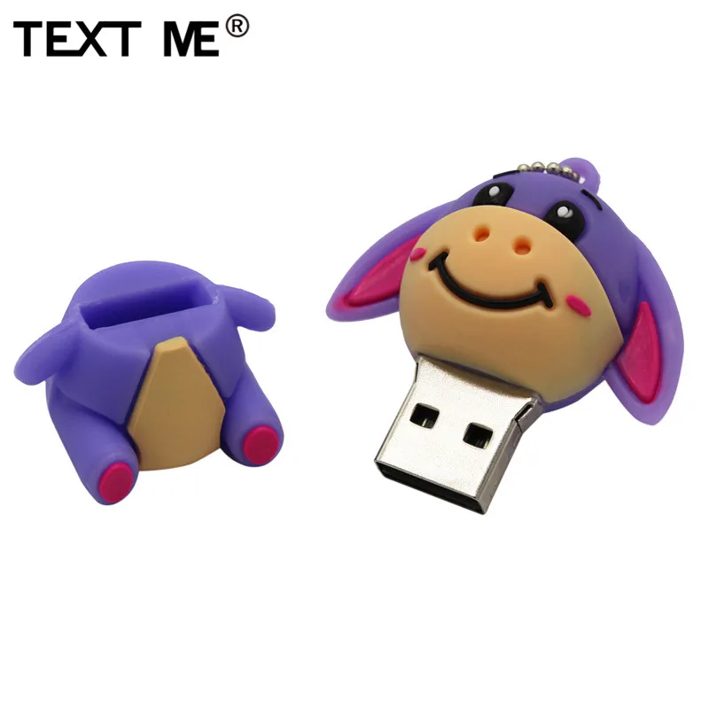 TEXT ME 64 ГБ 4 ГБ 8 ГБ 16 ГБ 32 ГБ милый мини-поросенок тигренок модель usb флеш-накопитель usb 2,0 флешка
